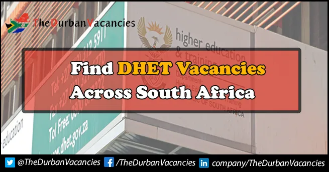DHET Vacancies